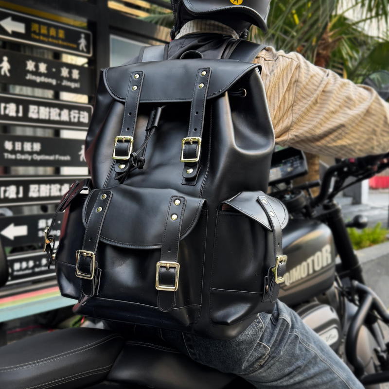 Luxury Bags For Travel - Nowości Skórzany Plecak Luksusowy Męski Prawdziwa