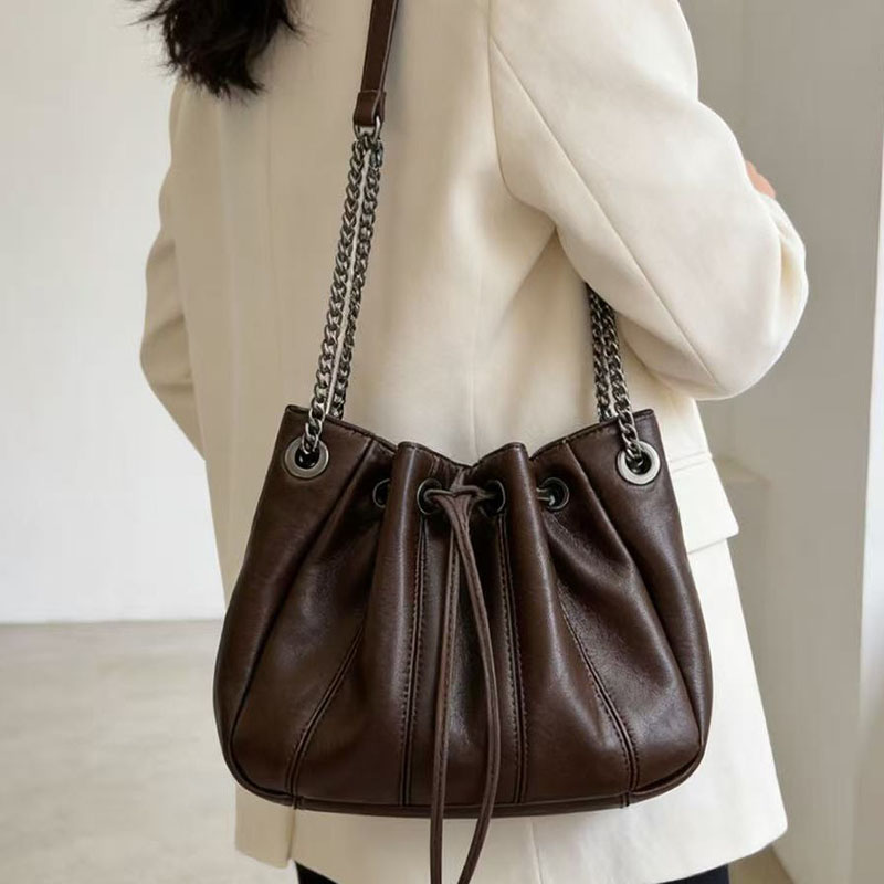 Luxury Quilted Bags - Modna torba typu bucket bag ze