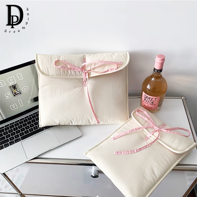 Luxury Quilted Bags - Pikowana luksusowa torba na laptopa Bowknot