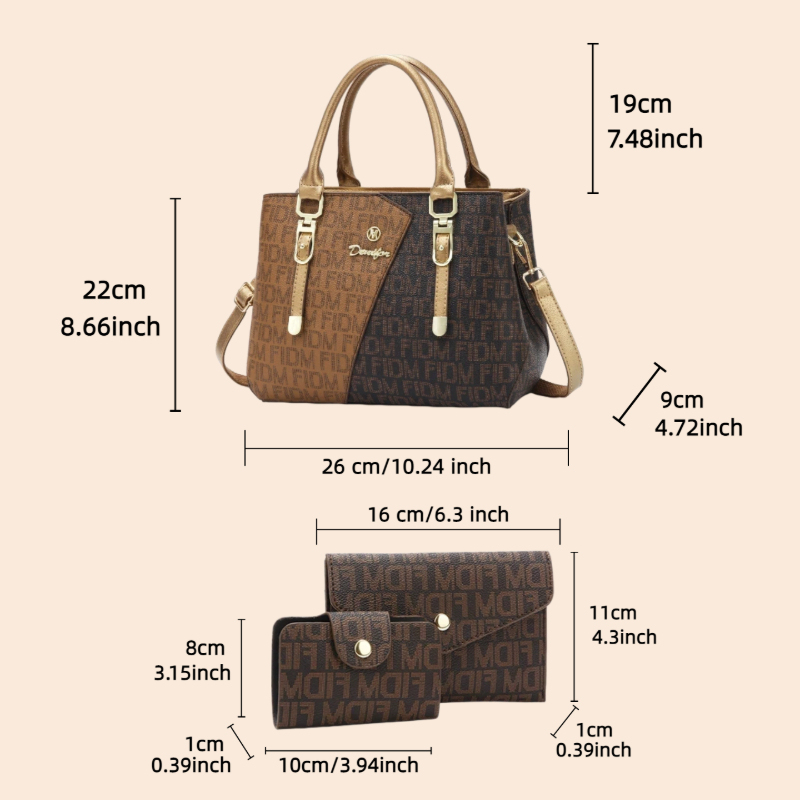 3-częściowy zestaw torebek dam – Luxury Bags & Leather Repair Of Atlanta recenzja i cena