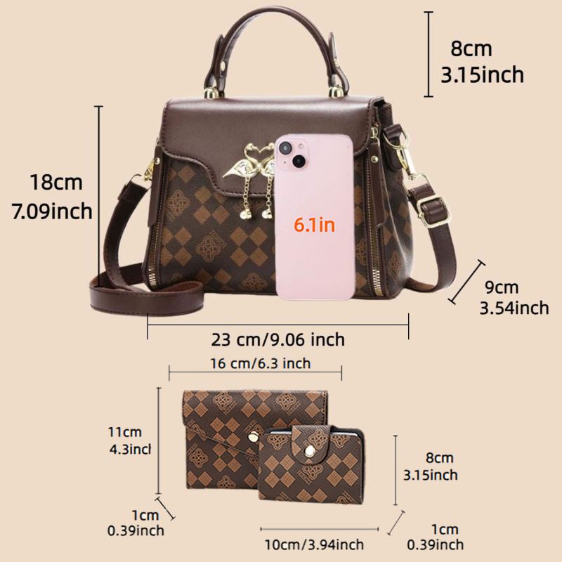 3-częściowy zestaw torebek dam – Luxury Bags & Leather Repair Of Atlanta recenzja i cena